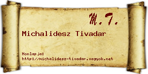 Michalidesz Tivadar névjegykártya